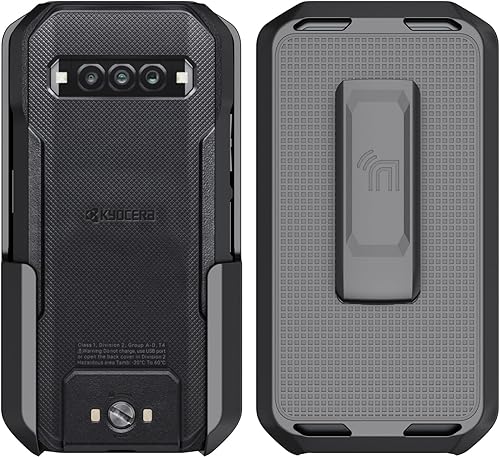 Miniatura 5 de Nakedcellphone Anchor Lock Edition - Funda para teléfono compatible con Kyocera DuraForce Pro 3, [rotación/trinquete] con clip para cinturón, funda