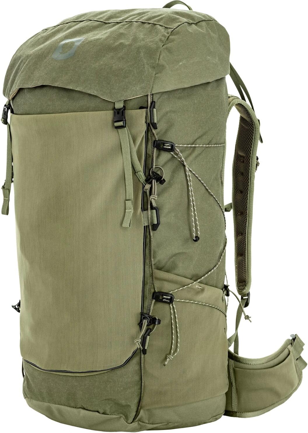 Fjällräven Kajka X-Latt 45 Trekking Backpack - Lightweight Expedition Pack, Adjustable Suspension - Hiking, Backpacking, Green, Small/Medium