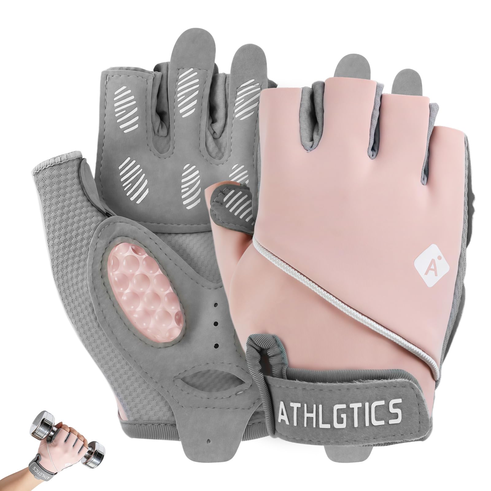 Workout Gloves for Women, Breathable Weight Lifting Gloves for Gym Exercise, Fitness, Training, and Cycling, with Excellent Grip and Cushion Pads-image-9