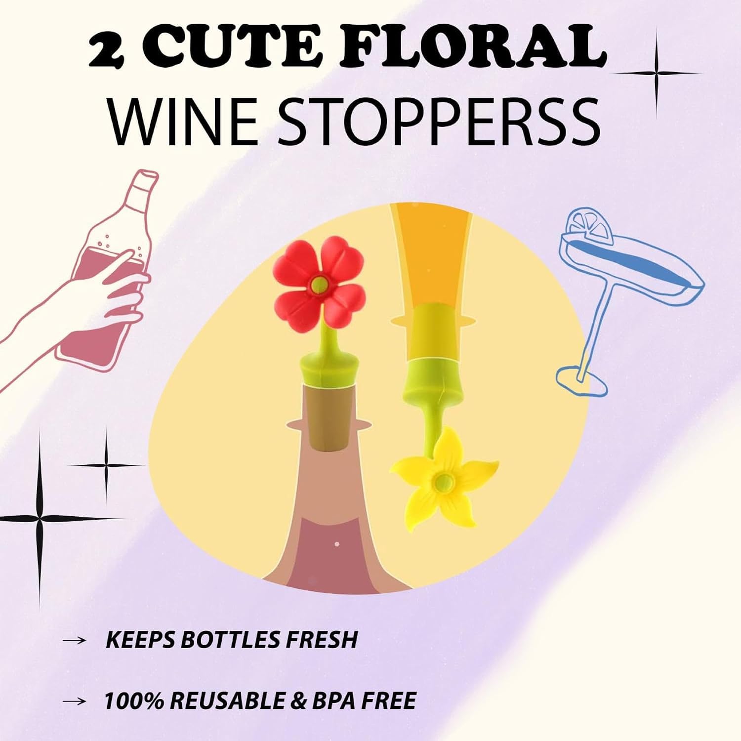 Wine Lover Gift Box for Women – Tumbler, Bath Bombs & Wine Accessories Set – 8 Unique Gifts – Ideal Christmas, Anniversary & Holiday Present for Her image 4