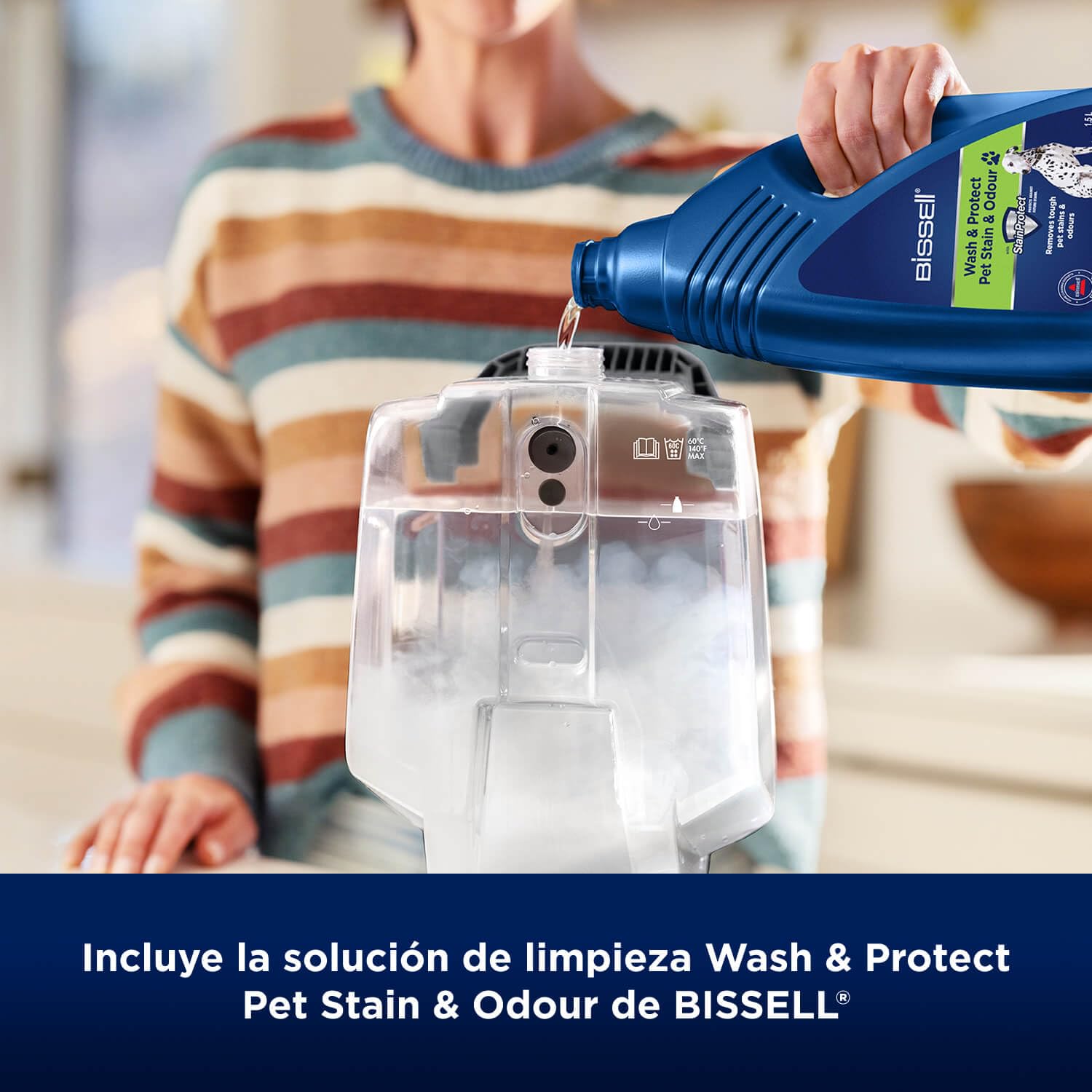 BISSELL PowerWash Pet Aspiradora de Agua Tapicería, Lava Aspiradora Ideal para Dueños de Mascotas, Maquina Limpiar Tapicerías Ligero, Limpiador para Alfombras, Sofá & Más, Potente Motor de 600W, 3878N