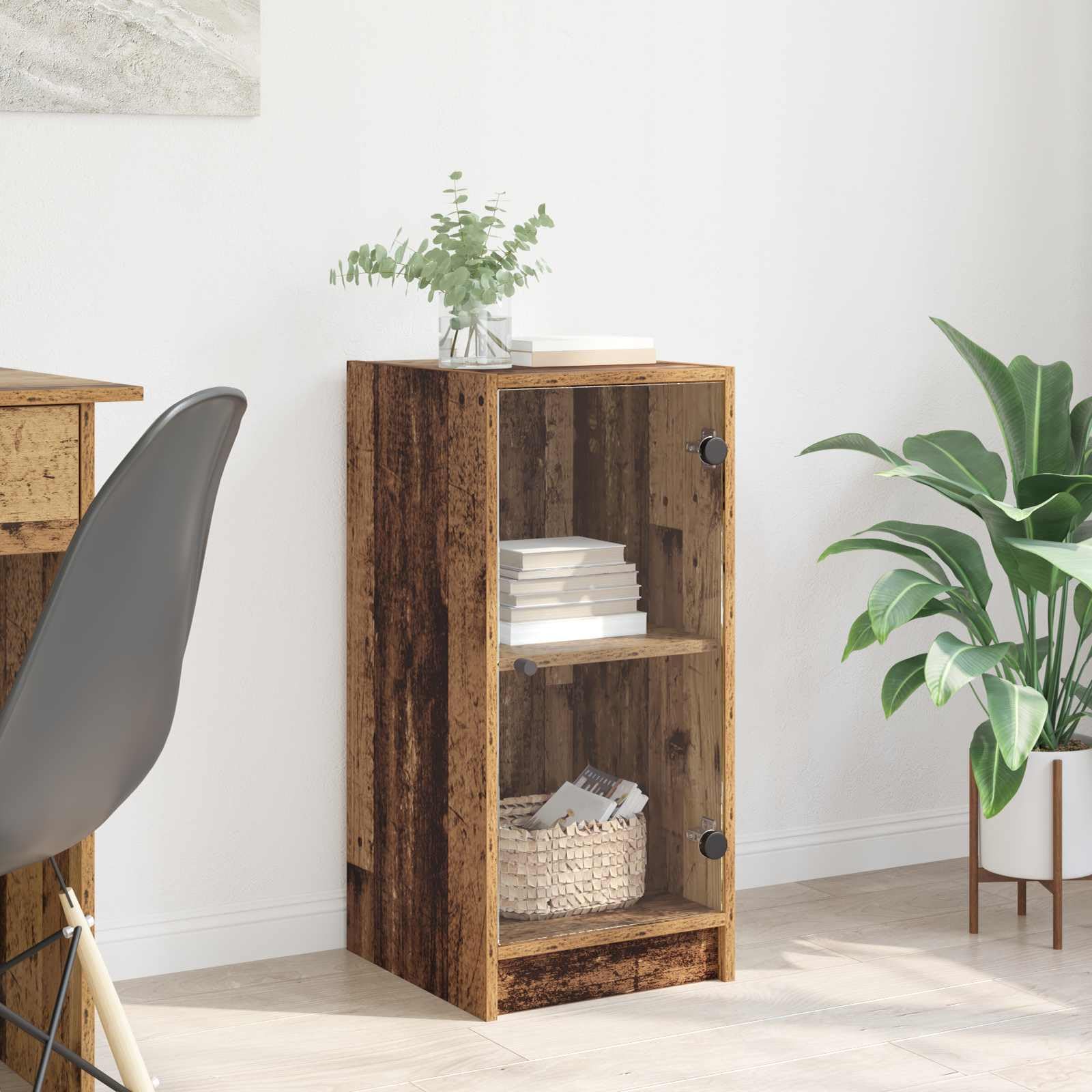 vidaXL Buffet Bois Ancien 35 x 37 x 76 cm Bois d'ingénierie