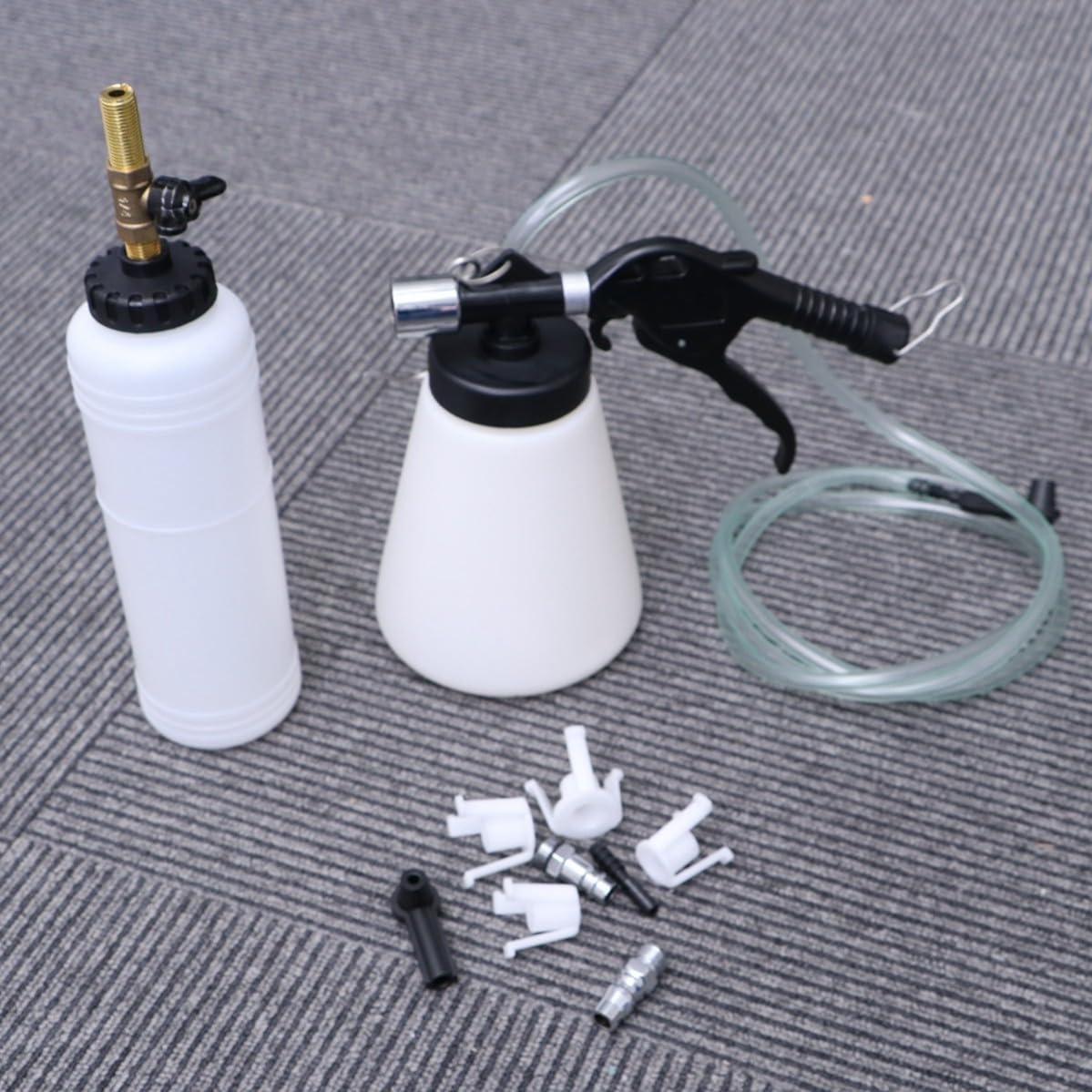 Kit para Purga Rápida y Limpia de Líquido de Frenos Gran Capacidad en Plástico, Adecuado para Taller y Sangrado de Frenos en Vehículos