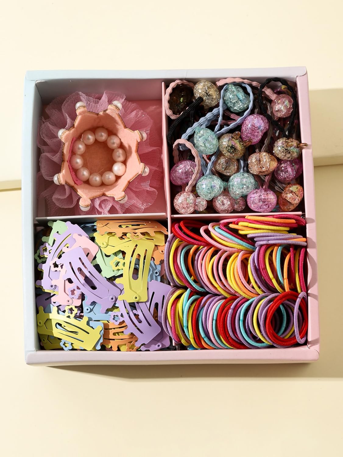 131 Pcs Princess Crown Hairband Clips Set for Toddlers