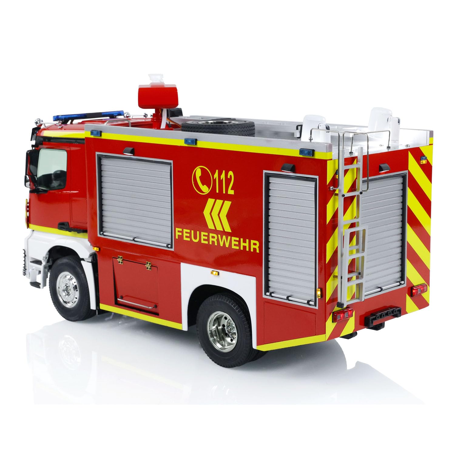 4x2 1/14 RC Feuerwehrfahrzeuge 3-Gang-Getriebe Funksteuerung Feuerwehrwagen Licht-Soundsystem Hobby Feuerwehrauto Modell Feuerwehrauto Feuerwehrfahrzeug Rettungswagen Modell Pumper Truck