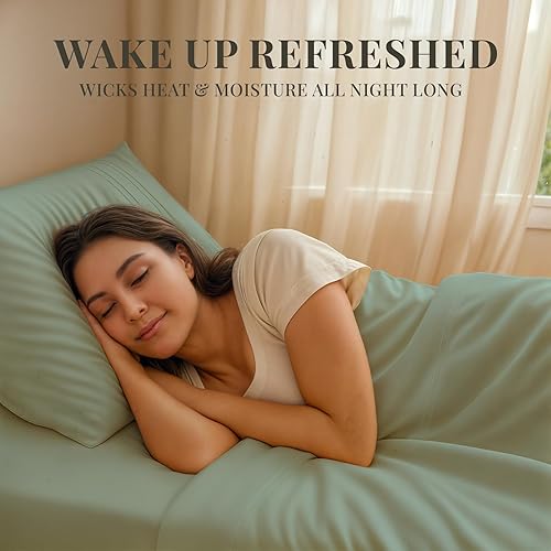 Miniatura 3 de Juego de sábanas de rayón de 6 piezas de bambú, juego de ropa de cama y fundas de almohada con bolsillos profundos, ropa de cama sedosa de hotel,