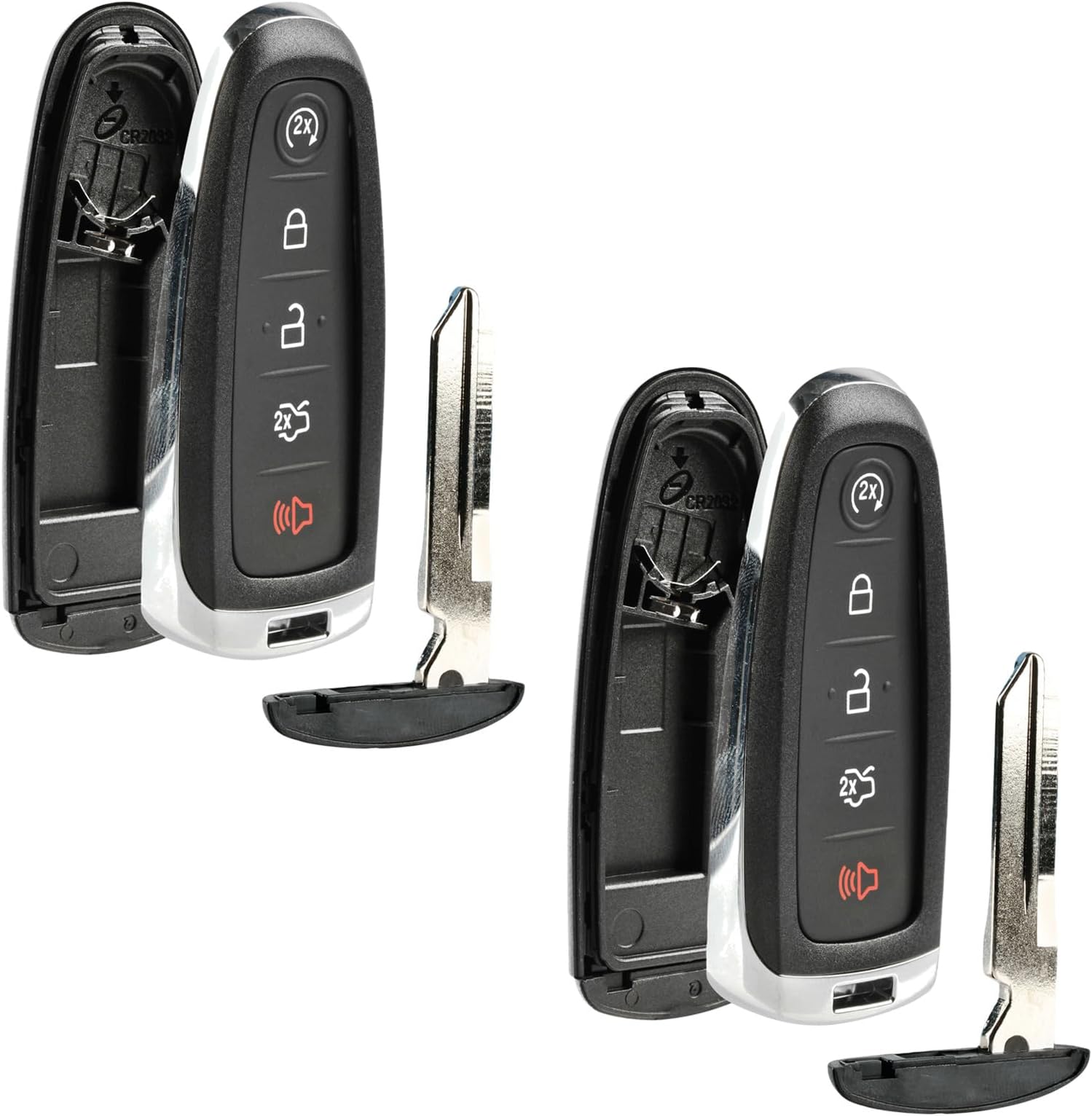 - Shell Case Key Fob Keyless Entry Remote fits Ford Edge Expedition Explorer Flex Focus Taurus Lincoln MKX MKS MKT Navigator 2011 2012 2013 2014 2015 2016 (M3N5WY8609), Set of 2