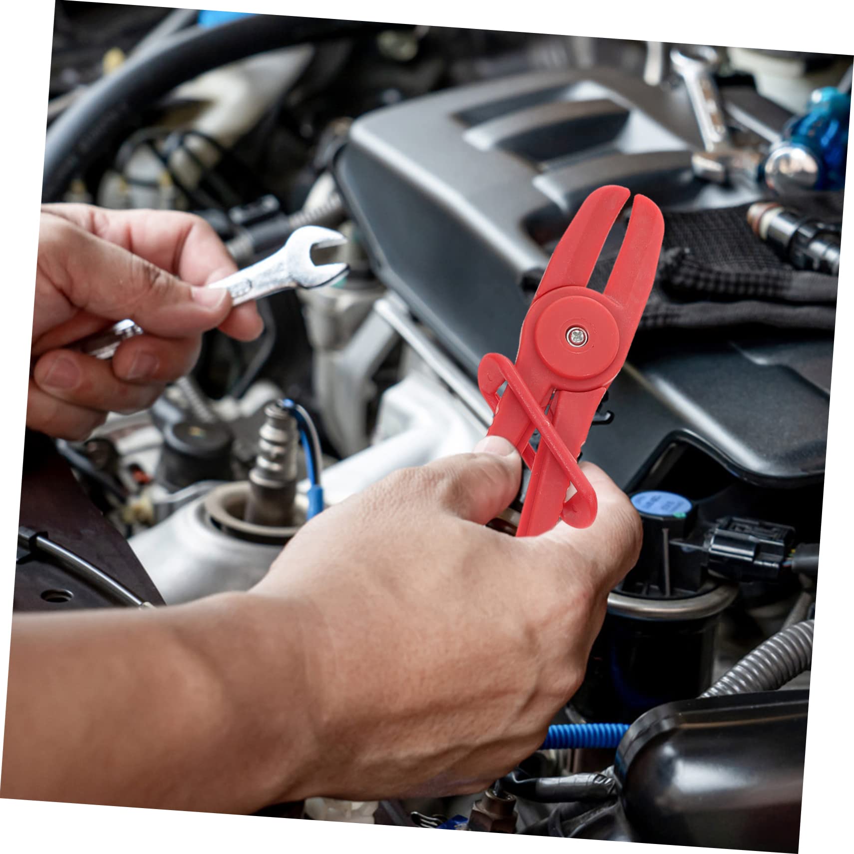 STOBAZA 6pcs Car Hose Pinch Pliers Durable Vehicle Repair Tools for Line Brake Line Heater Maintenance Comfortable Grips for Easy Control Reduced Hand Fatigue