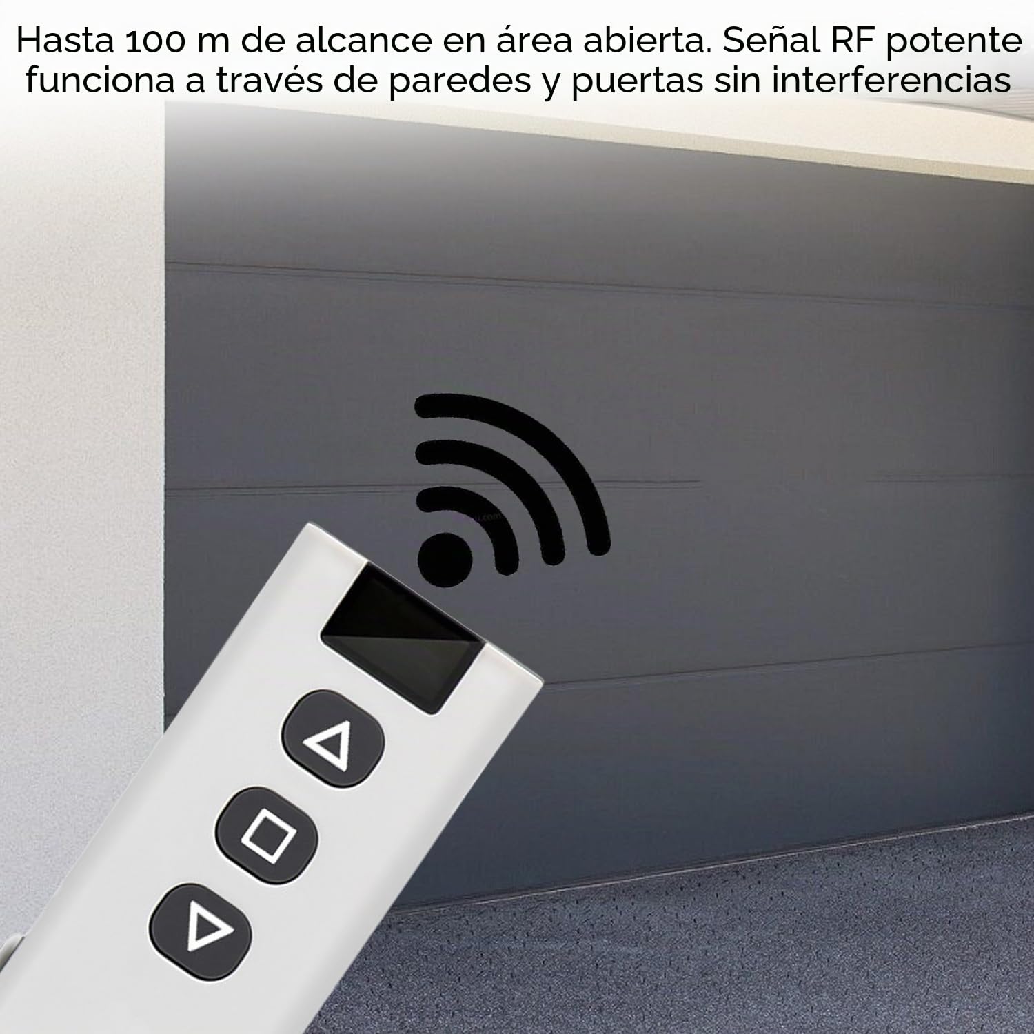 Control de persiana por radio Nizirioo, módulo receptor para persianas y toldos, compuesto de mando a distancia RF, alcance