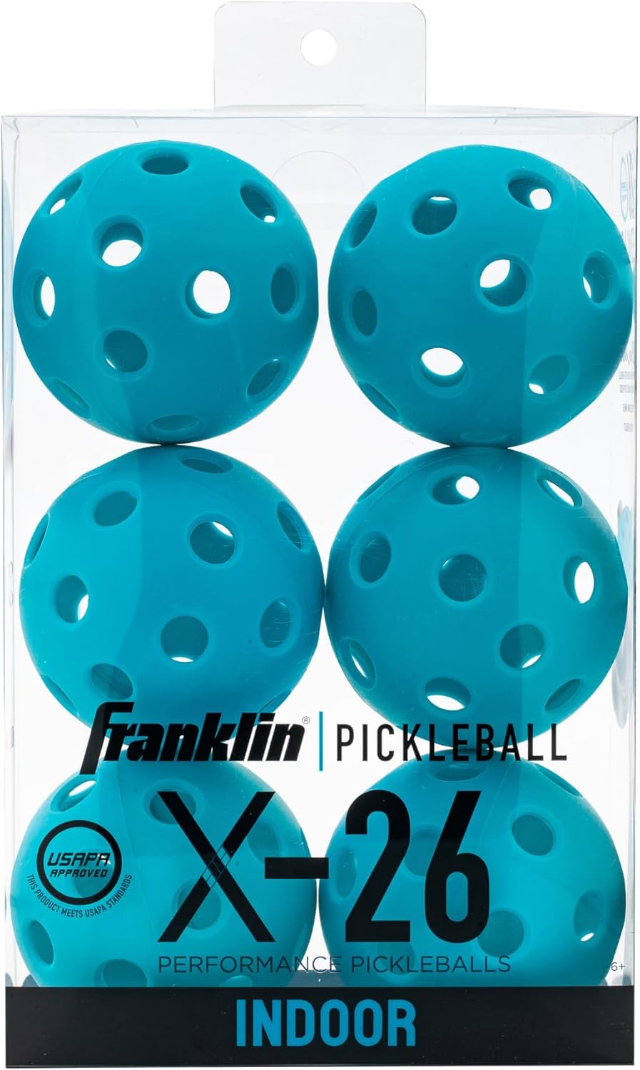 Franklin Sports X-26 Indoor Pickleballs – 3 Pack, 12 Pack & 100 Pack Bulk – USAPA Approved Tournament Pickleballs – Multiple Colors