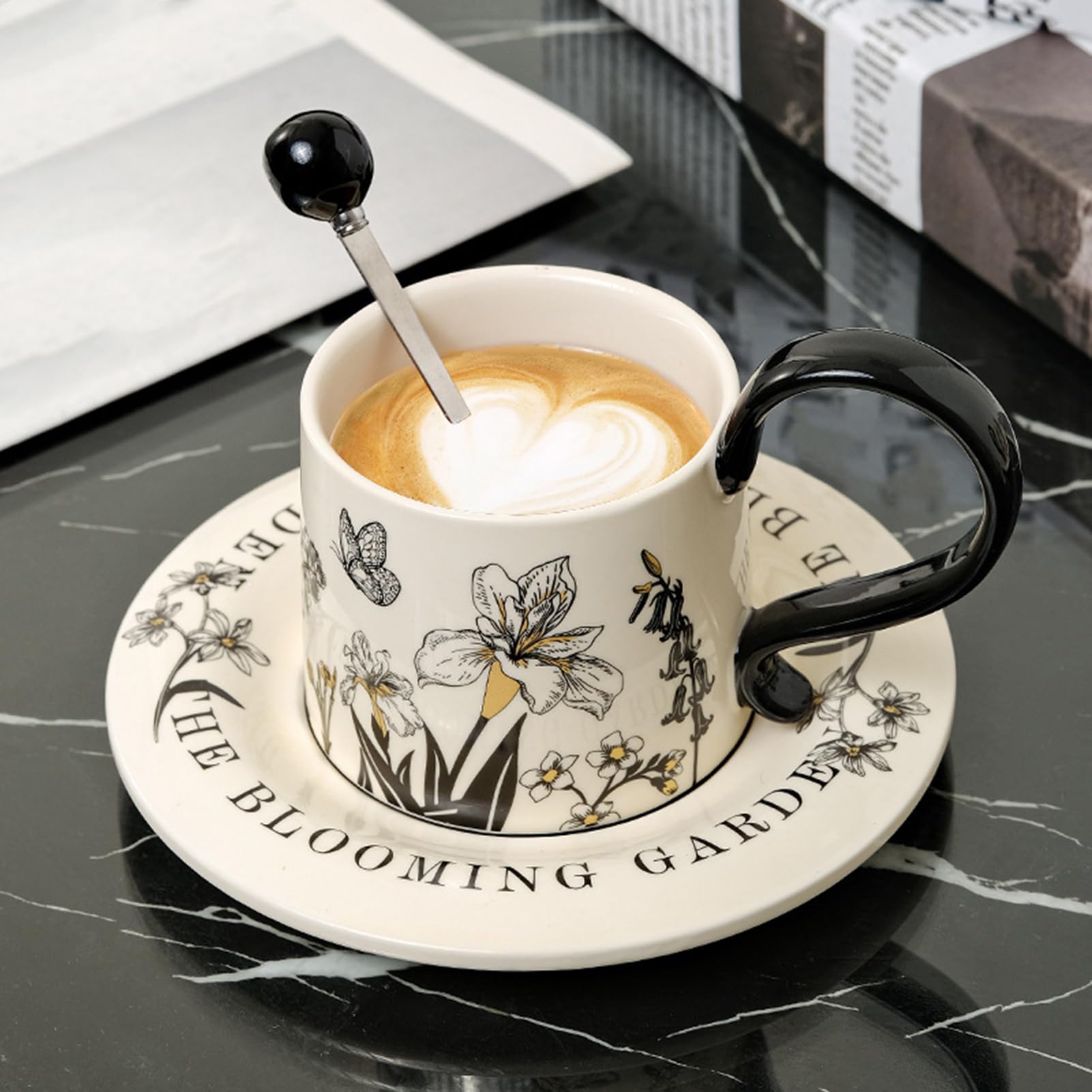 Ceramiczny Kubek do Kawy 260 Mililitrów Naczynia Do Napojów | Kubki Do Latte Do Koktajli Mlecznych Soku I Piwa Prezenty Dom I Kuchnia Urodziny Święta
