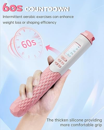 Miniatura 2 de nonogo Cuerda de saltar inalámbrica con contador para fitness, cuerda de saltar inteligente ajustable para hombres, mujeres, niños, boxeo