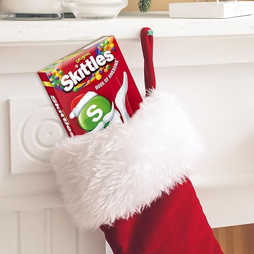 Miniatura 7 de SKITTLES Caja de regalo de dulces navideños masticables original del libro de impresionantes, caja de 6.51 onzas