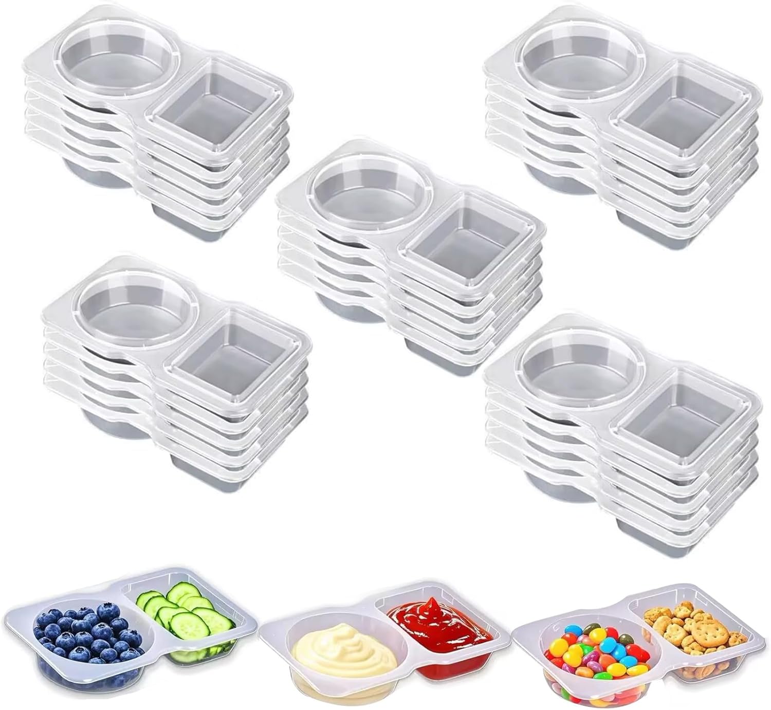 Reusable Snack Containers with Lids
