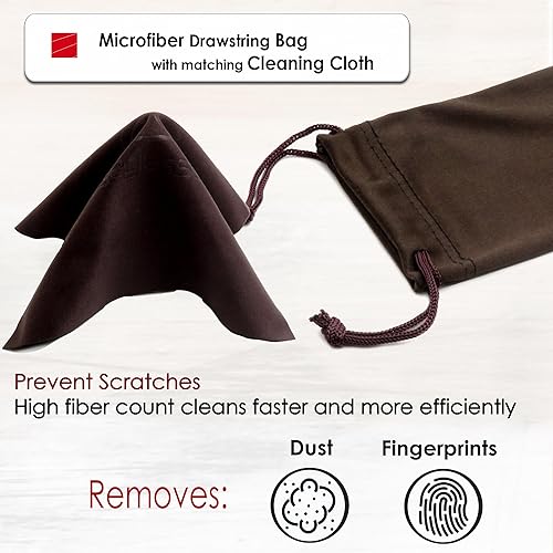 Miniatura 6 de MyEyeglassCase Estuche rígido de concha de almeja para marcos medianos Estuche para gafas de viaje con clase para hombres y mujeres