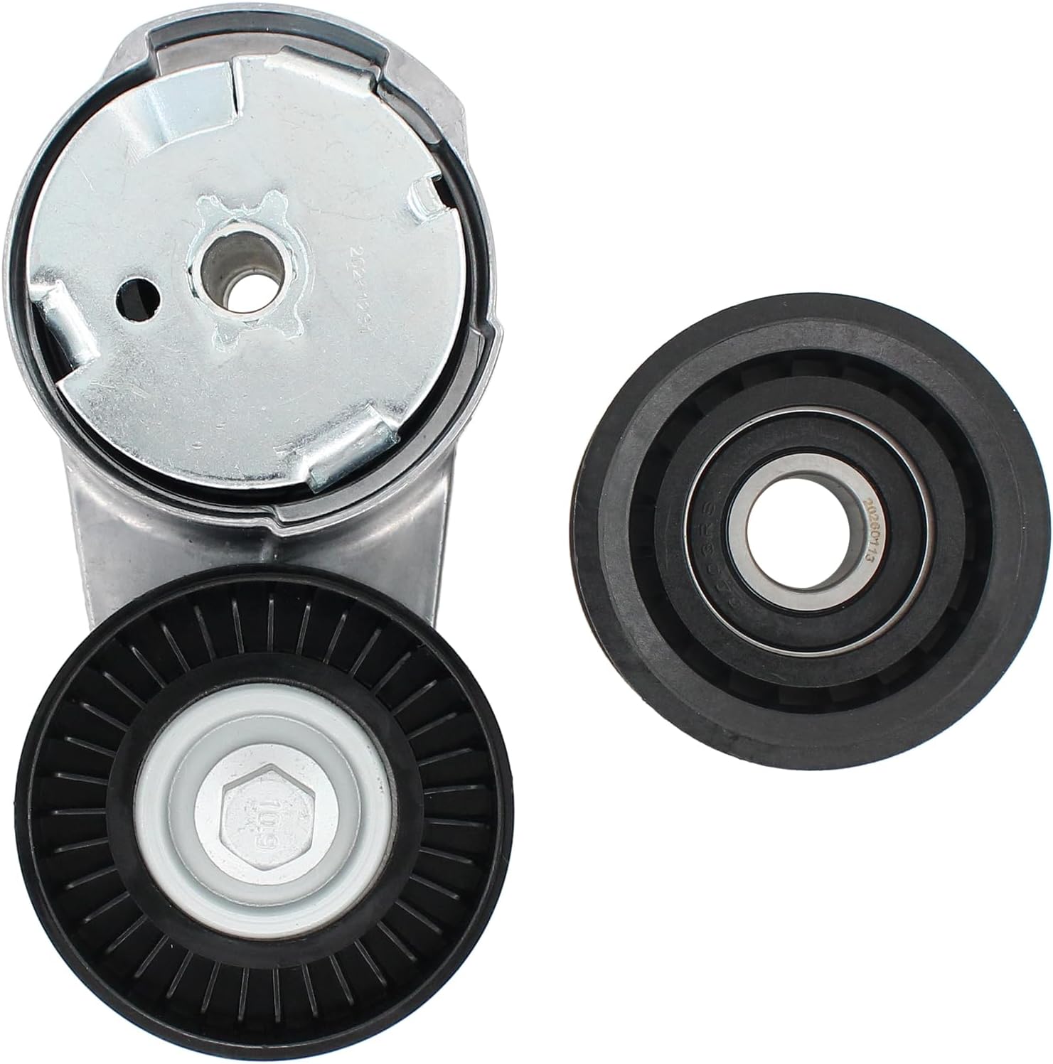 MOTOKU Drive Belt Tensioner and Serpentine Belt Idler Pulley kit for Dodge Avenger Challenger Charger Durango Grand Caravan Journey Ram 1500 CV ProMaster Chrysler 200 300 Town & Country Grand Cherokee