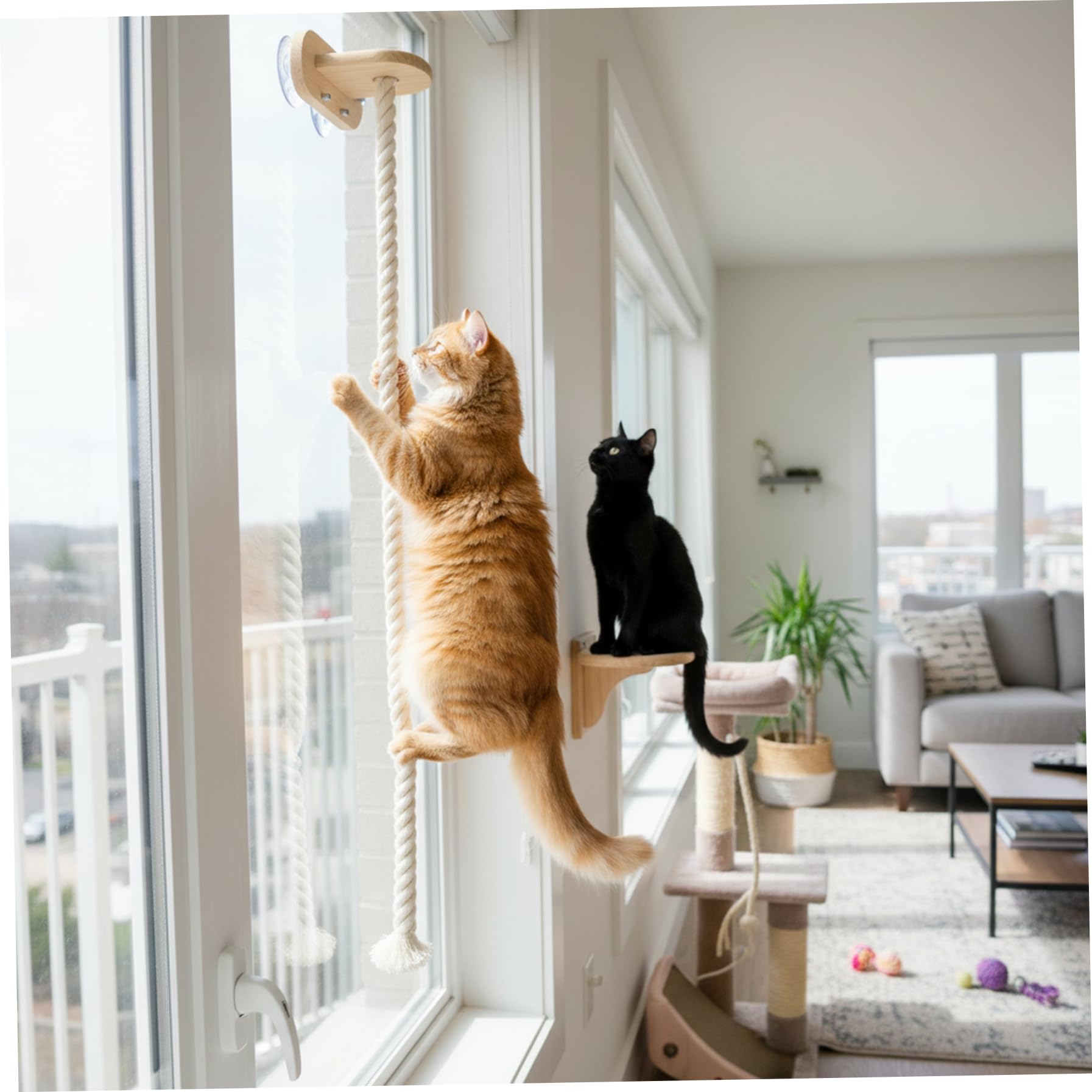 Jouet mural d'escalade pour chaton : la solution contre l'ennui des chats