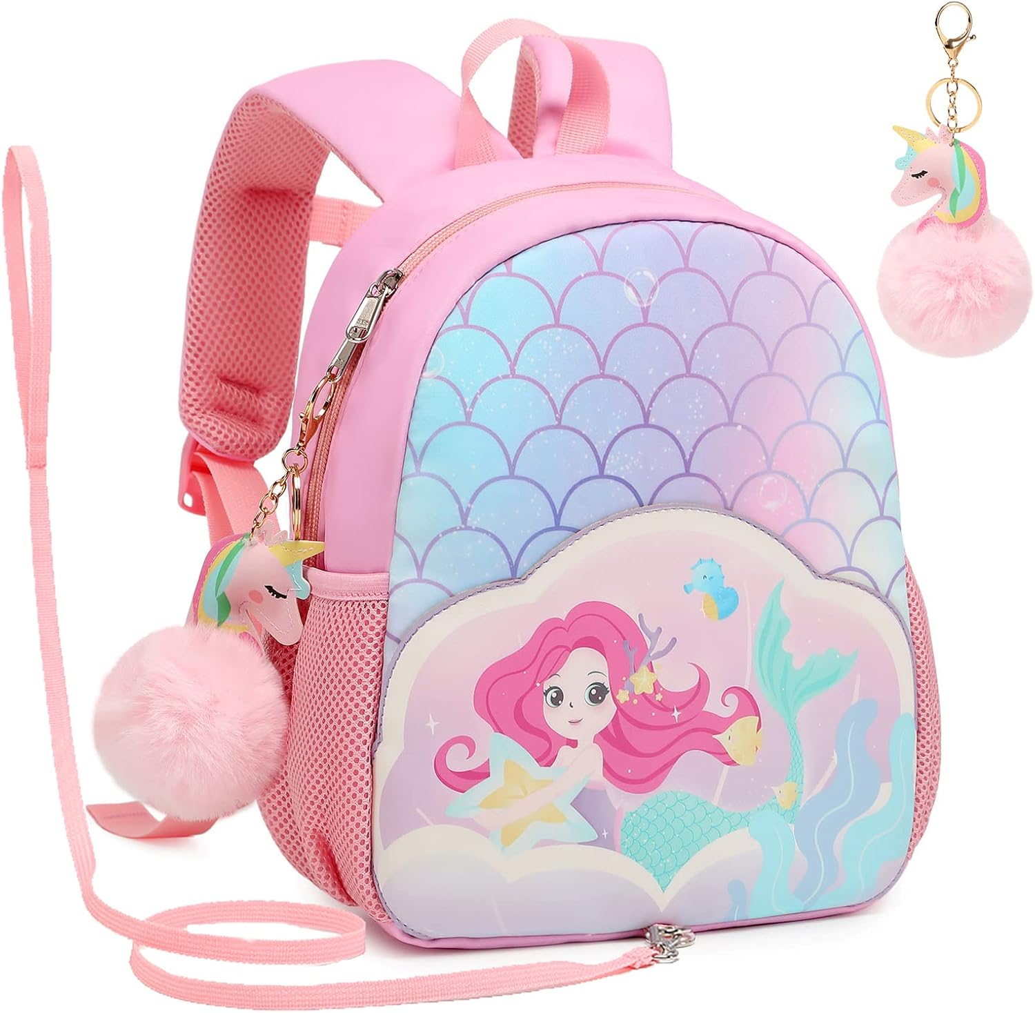 Jumpopack Mochila Infantil Mochilas Preescolar Mochila Pequeña para Niña Niños de 2-6 Años con Correa de Pecho Etiqueta de Nombre
