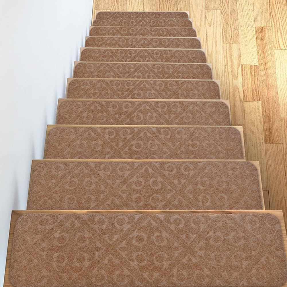 DFrywdgSEY Stair mats, 7PCS, Anti-Slip Self-Adhesive Safety for Children Elderly Dogs(E)