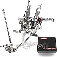 Vista 19 de Arashi (Versión 2.0) Estribos traseros ajustables para Honda CBR1000RR 2004-2007 / CBR600RR 2003-2005 2006 Accesorios para motocicleta Piezas de Oro