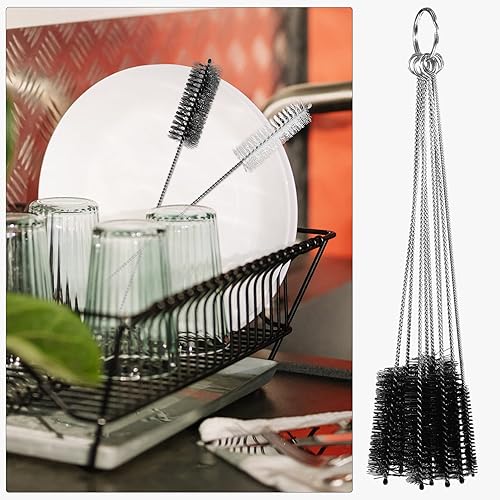 Miniatura 6 de Lurrose 18 cepillos limpiadores de pajitas extra cepillo de limpieza de tubo para botellas, pajitas, tuberías, fregaderos y cubierta de taza