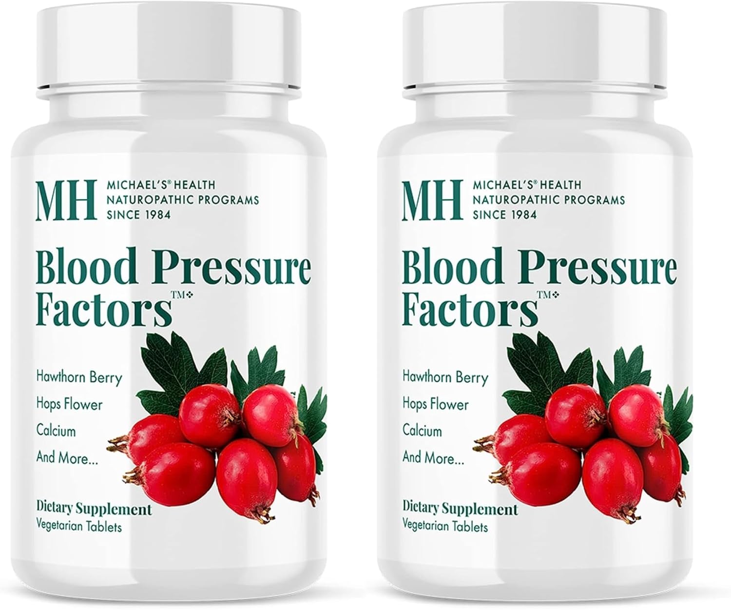 Michael's Health Naturopathic Programs Blood Pressure Factors - 60 Vegetarian Tablets, Pack of 2 - Provides Fluid Balance Support - Kosher - 40 Total Servings