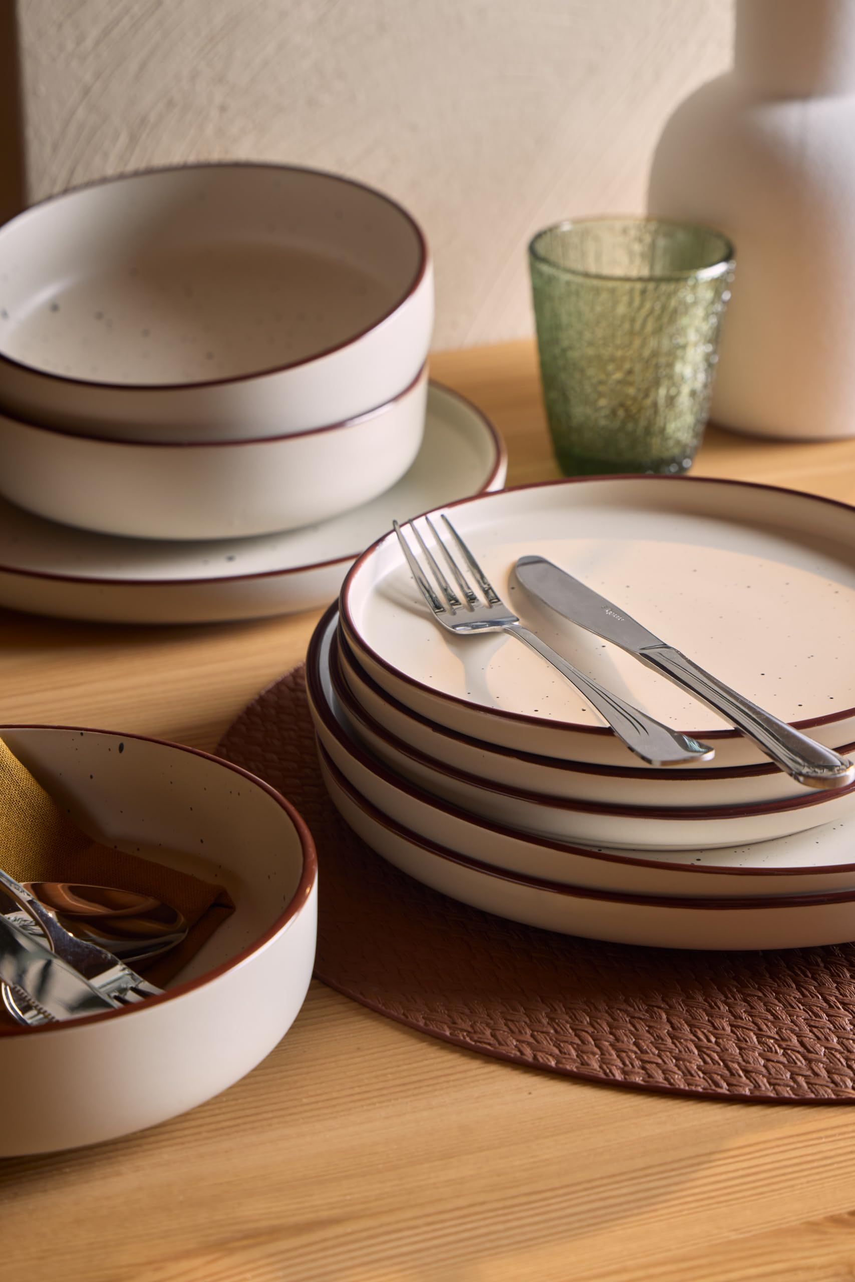 Tognana Avorio, Servizio piatti 18 pezzi per 6 persone, Stoneware, Beige