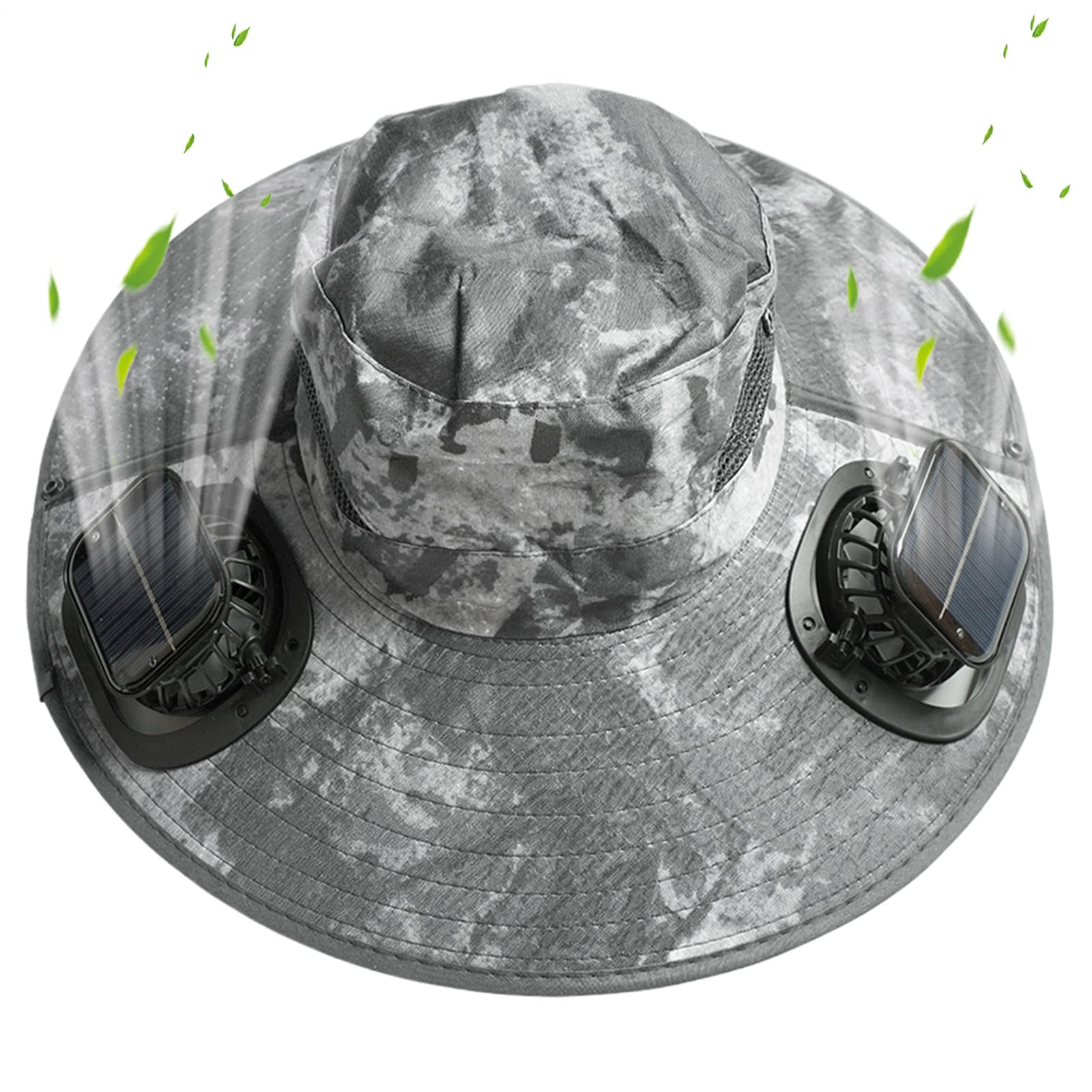 Cappello con ventilatori solari – Cappello per attività escursionistiche campeggio pesca all'aperto | Cappello rinfrescante leggero con protezione UV per escursioni spiaggia viaggi