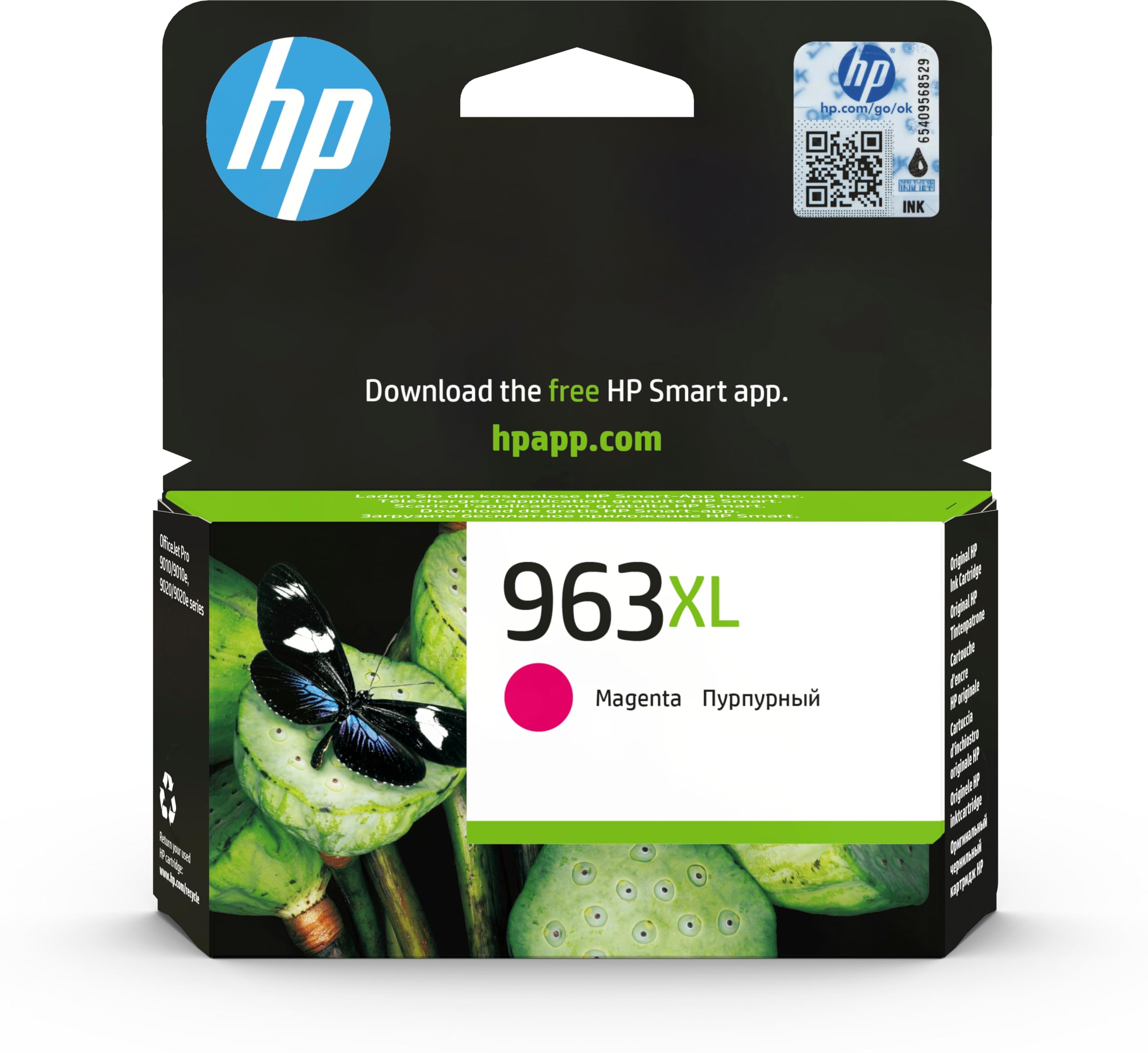Hp 963XL High Yield Magenta Original Ink Cartridge [3Ja28Ae] | Works With Hp Officejet Pro 9010, 9013, 9020, 9023 Printers