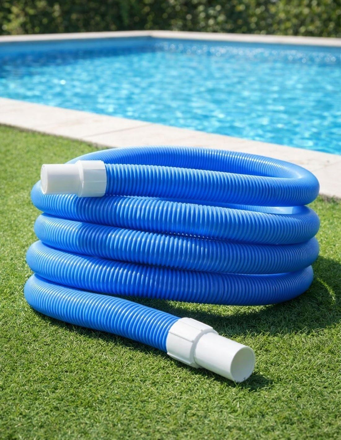 JARDIN202 - Manguera Flotante para Piscina Limpiafondos, 2 terminales de 38 mm de diametro – Flexible - Largo de 8m, 10m, 12m, 15m y 30m | 8m