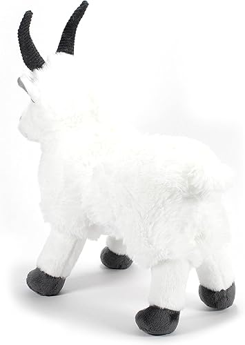 Miniatura 5 de The Petting Zoo Peluche de cabra de montaña, regalos para niños, animales del zoológico Wild Onez, juguete de peluche de cabra de 12 pulgadas