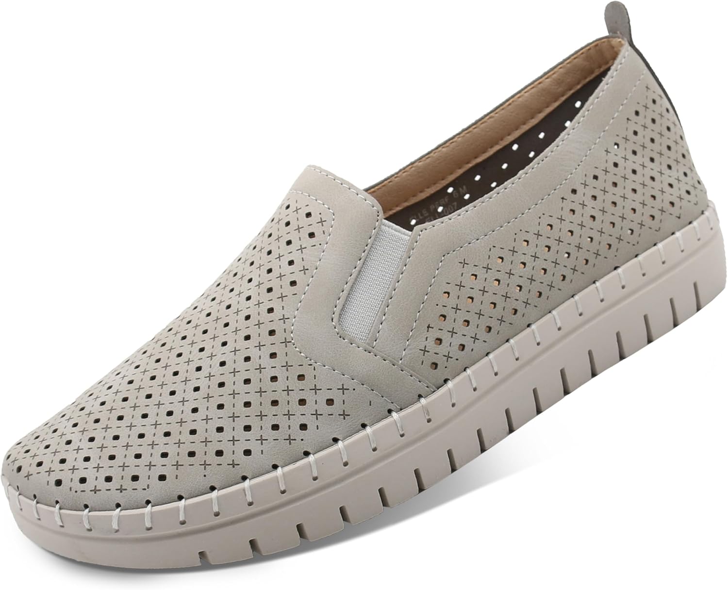 Glolily ELLE Women&acirc;&euro;&trade;s Comfort Slip-On Sneakers - Orthotic Lightweight Walking Shoes with Arch Support for Women