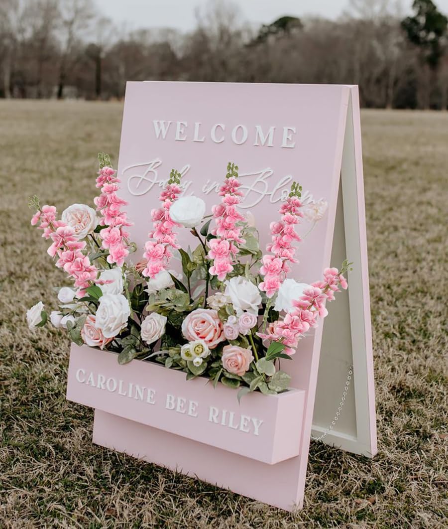 IPOPU Artificial Snapdragon Flowers,6PCS Pink Delphinium Flowers 33" Larkspur Artificial Flowers Long Stem Silk Flowers for Tall Vases Wedding Home Table Decor(Pink) - Image 5