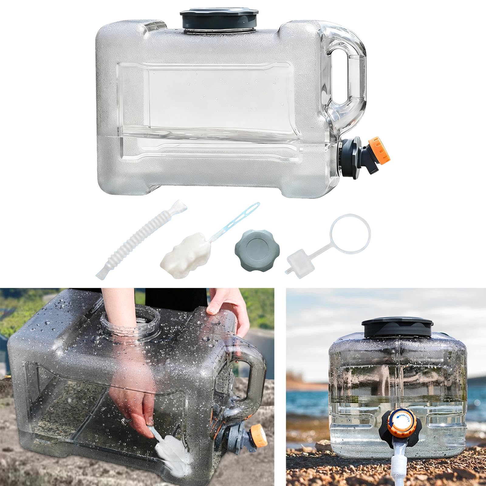 Jarra de Agua Portátil para Camping, Depósito de Agua con Extensión, Cubo para Coche