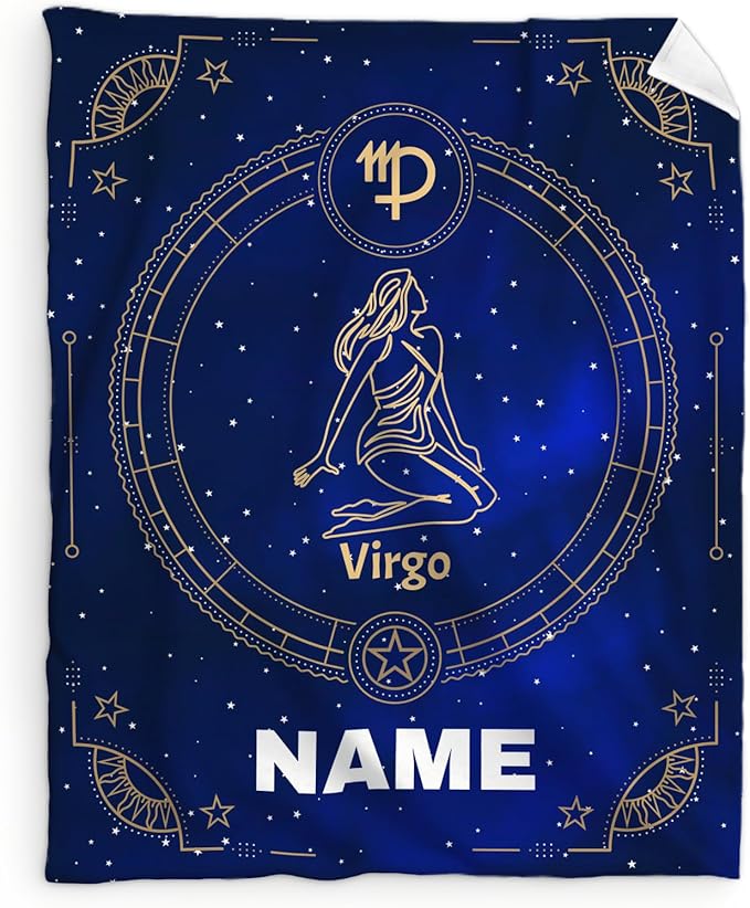 Custom Virgo Blanket, Constellations Blankets, Virgo Gifts, 40