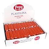 Pepy Plastilina Reusable and Non-Drying Modeling Clay; Set of 24 Bars, 1.4 Ounce Each, Perfect for Arts and Crafts Projects, Orange