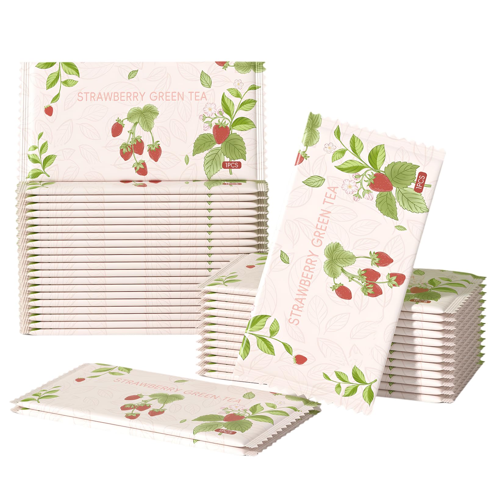 100 PCS Salviette Igienizzanti Mani,salviettine Monouso Singole,water Wipes,Formula Delicata, Adatta All'uso in Casa, in Ufficio E All'aperto.