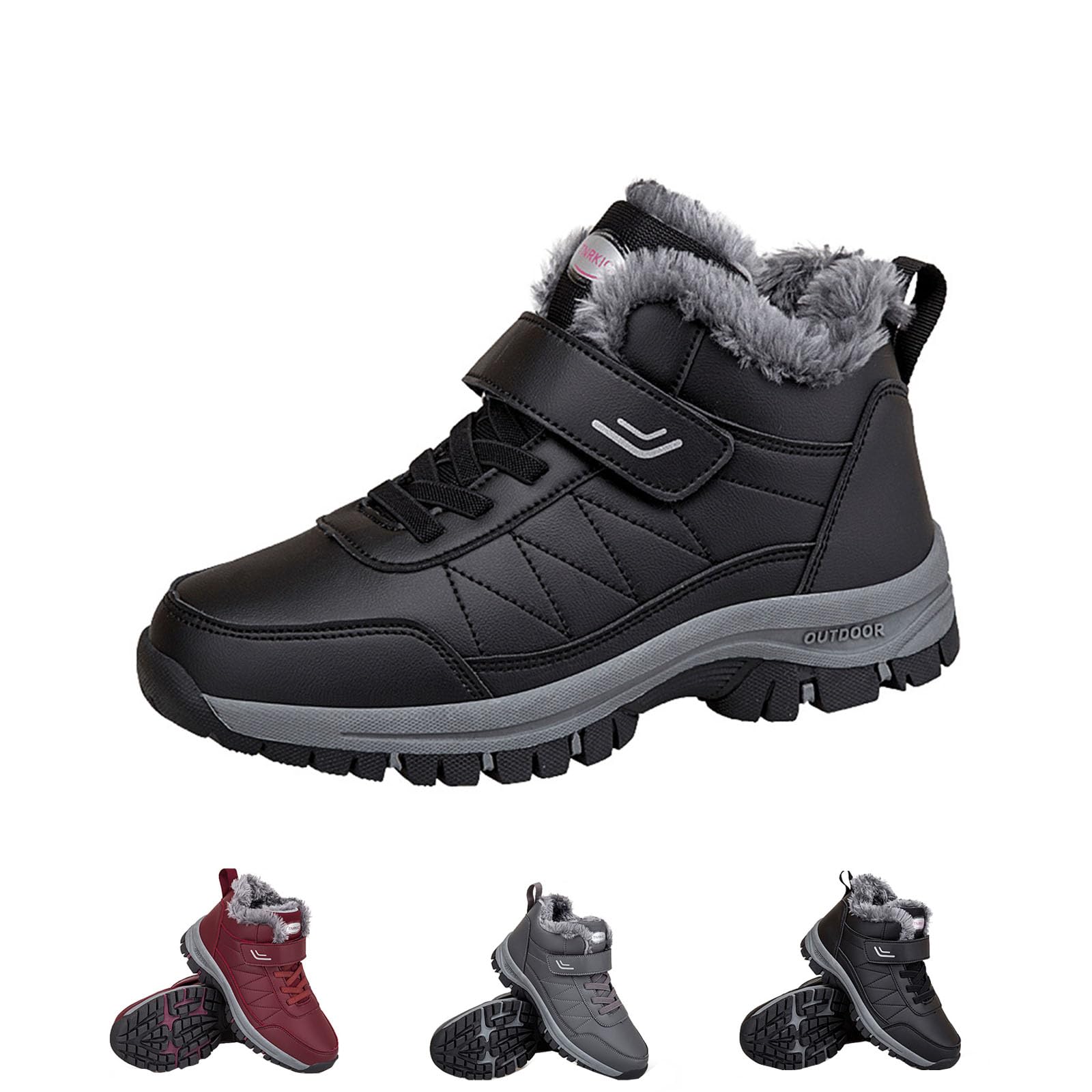Musabela Boots Musabela Orthopedic Shoes for Women Men Winter Non-Slip Wide Toe Lightweight Outdoor Ankle Booties