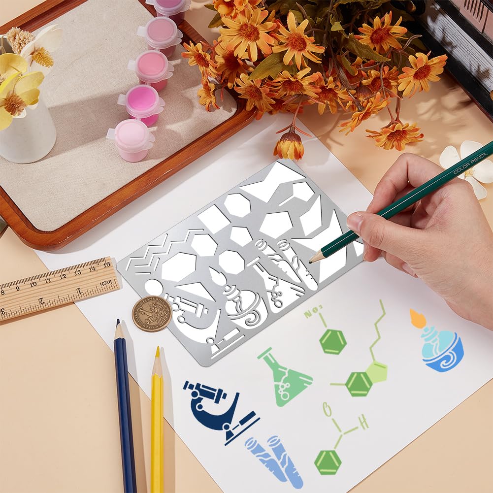 UNICRAFTALE Pochoirs Métalliques Pour Artisanat Pyrogravure