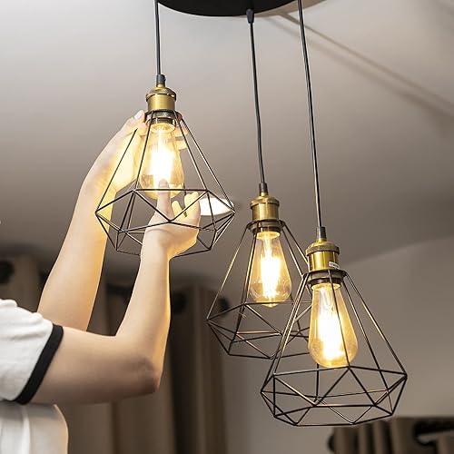 Miniatura 6 de Bombillas LED Edison vintage, equivalente a 6 W, 60 W, blanco cálido de alto brillo, 2700 K, bombillas de filamento LED antiguas ST64 con CRI de