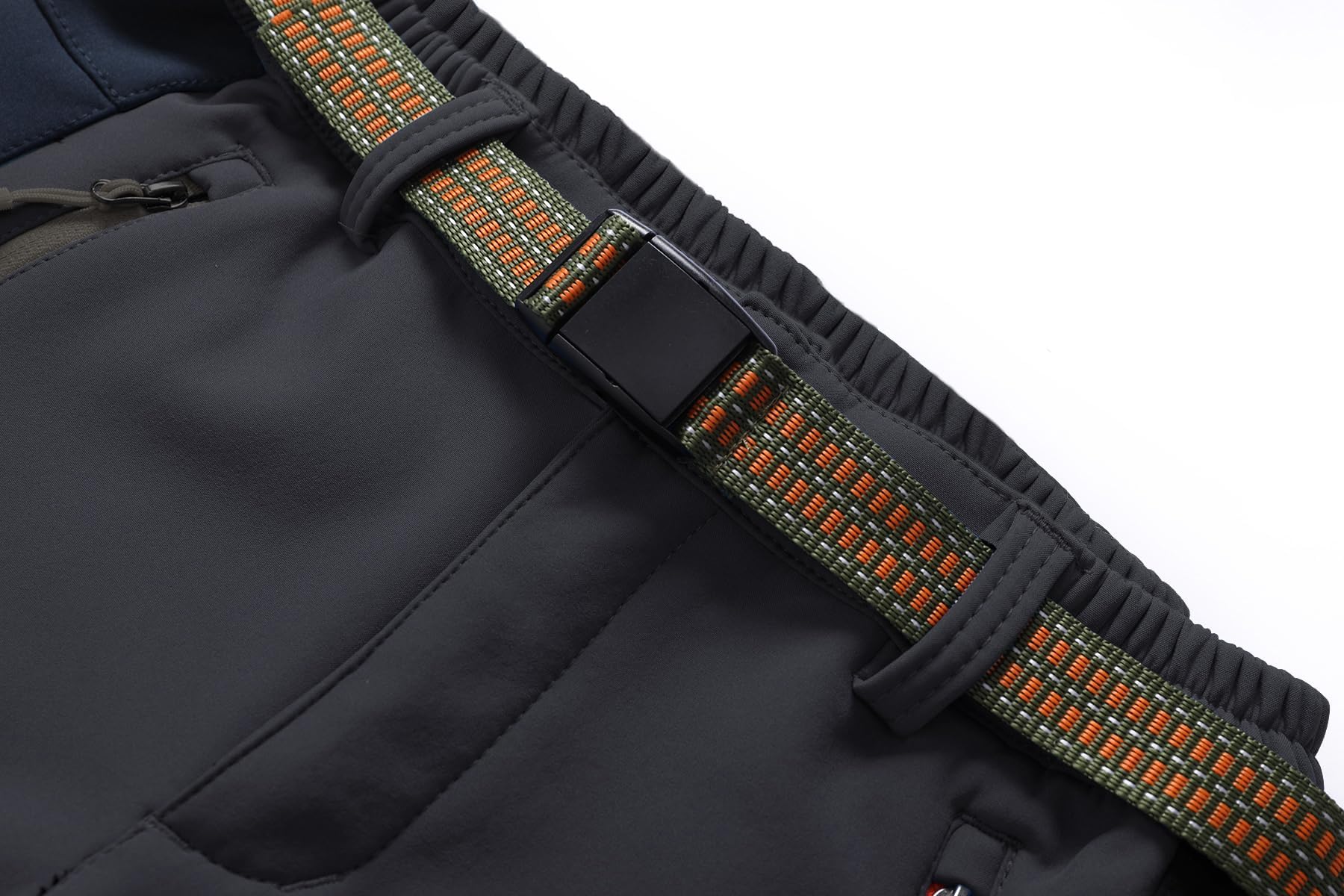 Pantalon Ski Enfant Imperméable Hiver Pantalon Randonnee Doublé Polaire Thermique Softshell Outdoor