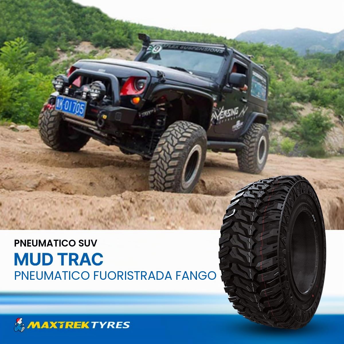 GOMME PNEUMATICI MAXTREK 265/75 R16 123Q MUD TRAC