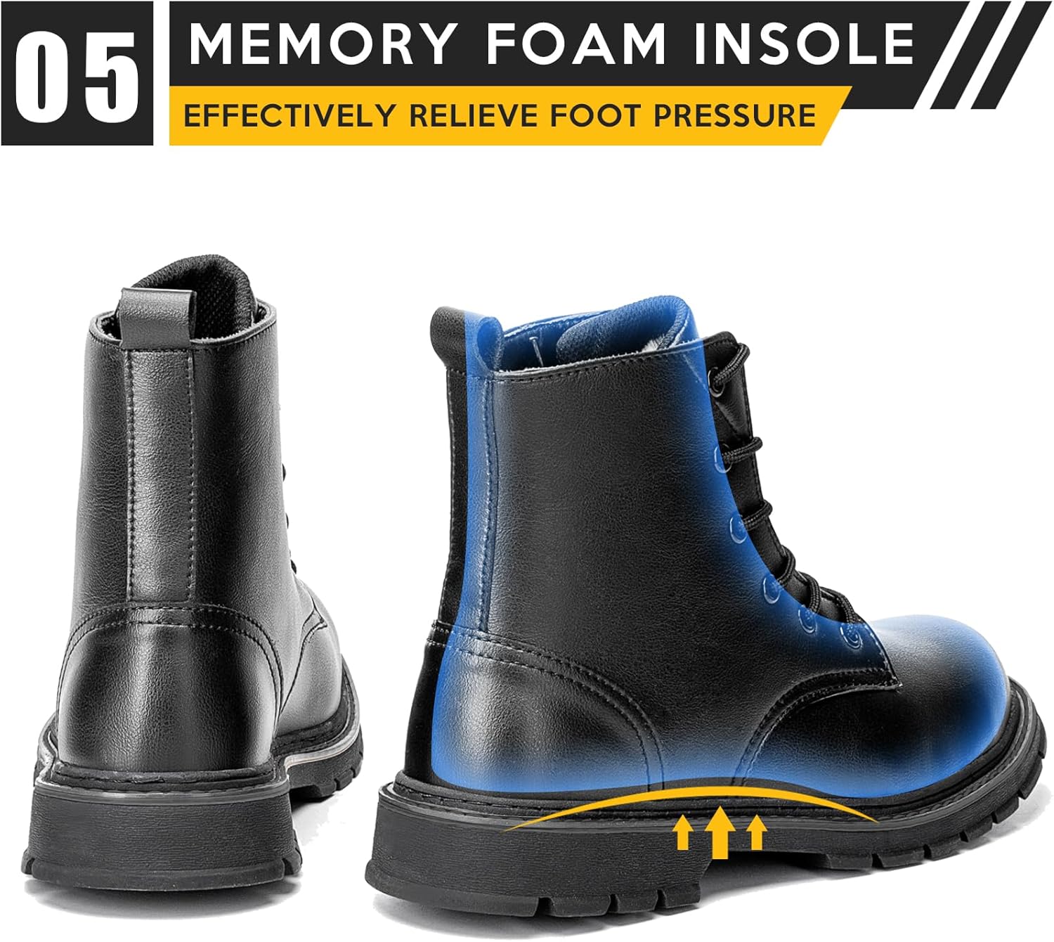 Waterproof Steel Toe Boots for Women Men, 6" Comfortable Composite Toe Work Boots Safety Construction Shoes - Image 8