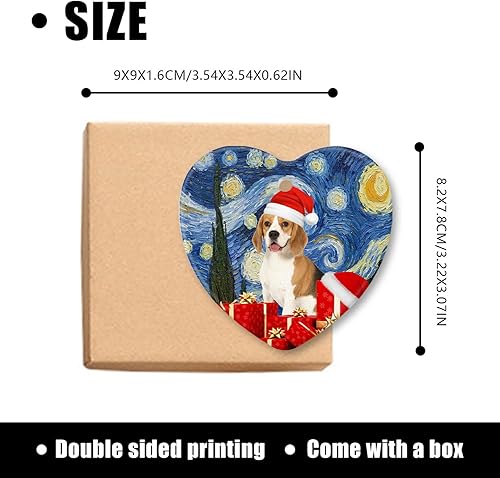 Miniatura 2 de Adorno de Navidad para perros, regalos para amantes de los perros, decoraciones de Navidad para perros, adornos de cerámica para árbol de Navidad,