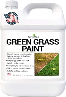 Covington Green Grass Paint for Lawn - Green Lawn Paint Grass Spray - Perfect Color Fix for Dog Urine Spots or Brown Patches - Green Grass Spray Paint for Lawn & Turf - Concentrate - (32 fl. oz.)