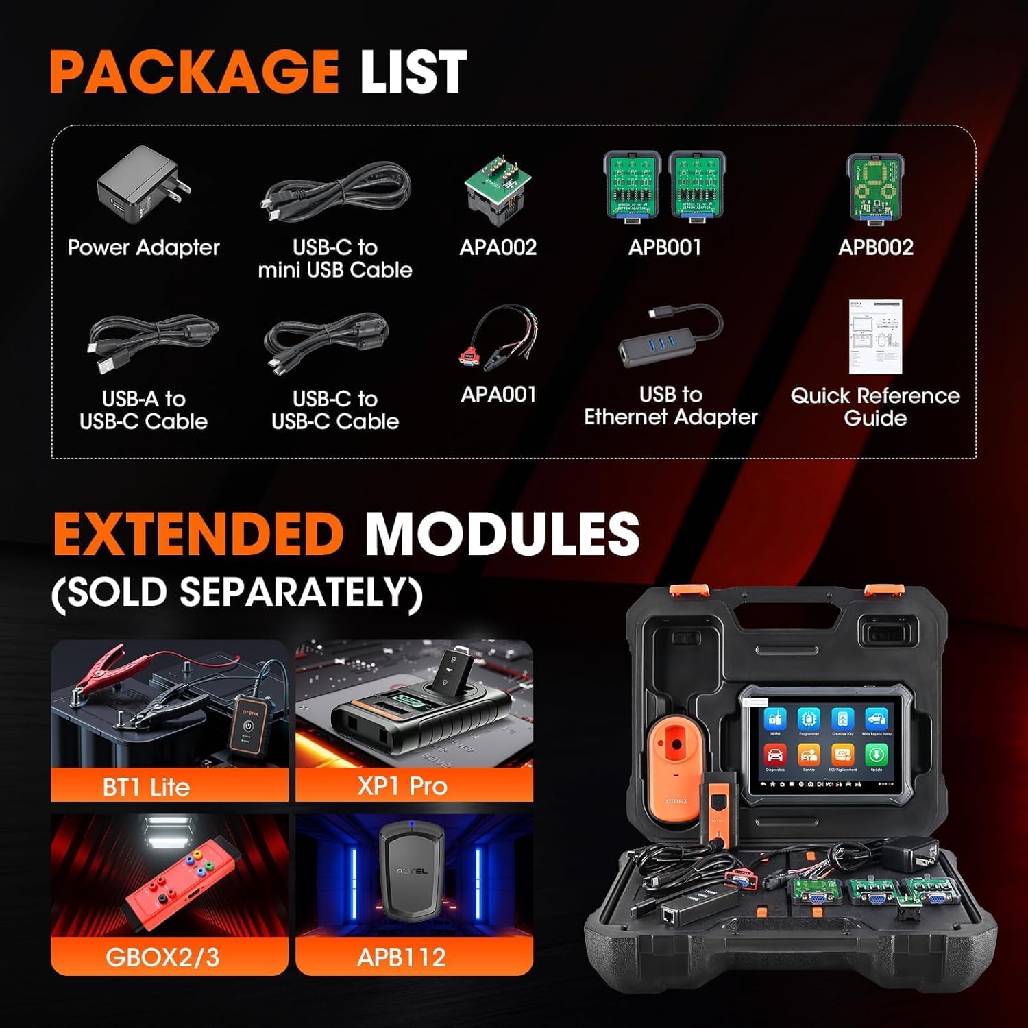 OTOFIX Diagnostics Scanner IM/M0 Expert IM1 Programming Scan Tool for Car, OE Level OBD2 Scanner with XP1 Progammer, Support DoIP & CAN-FD, Auto VIN & Auto Scan, 2 Years Free Update(Value for $398)