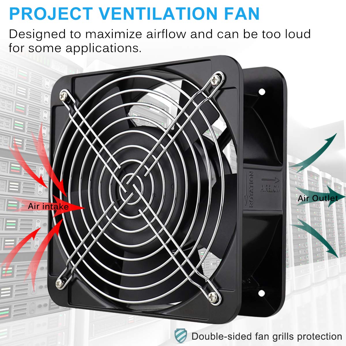 Gеt Sресіаl Prісе GDSTIME AXIAL Fan 15050, 110V 120V AC 150mm Fan, Ventilation Exhaust Projects Cooling Fan