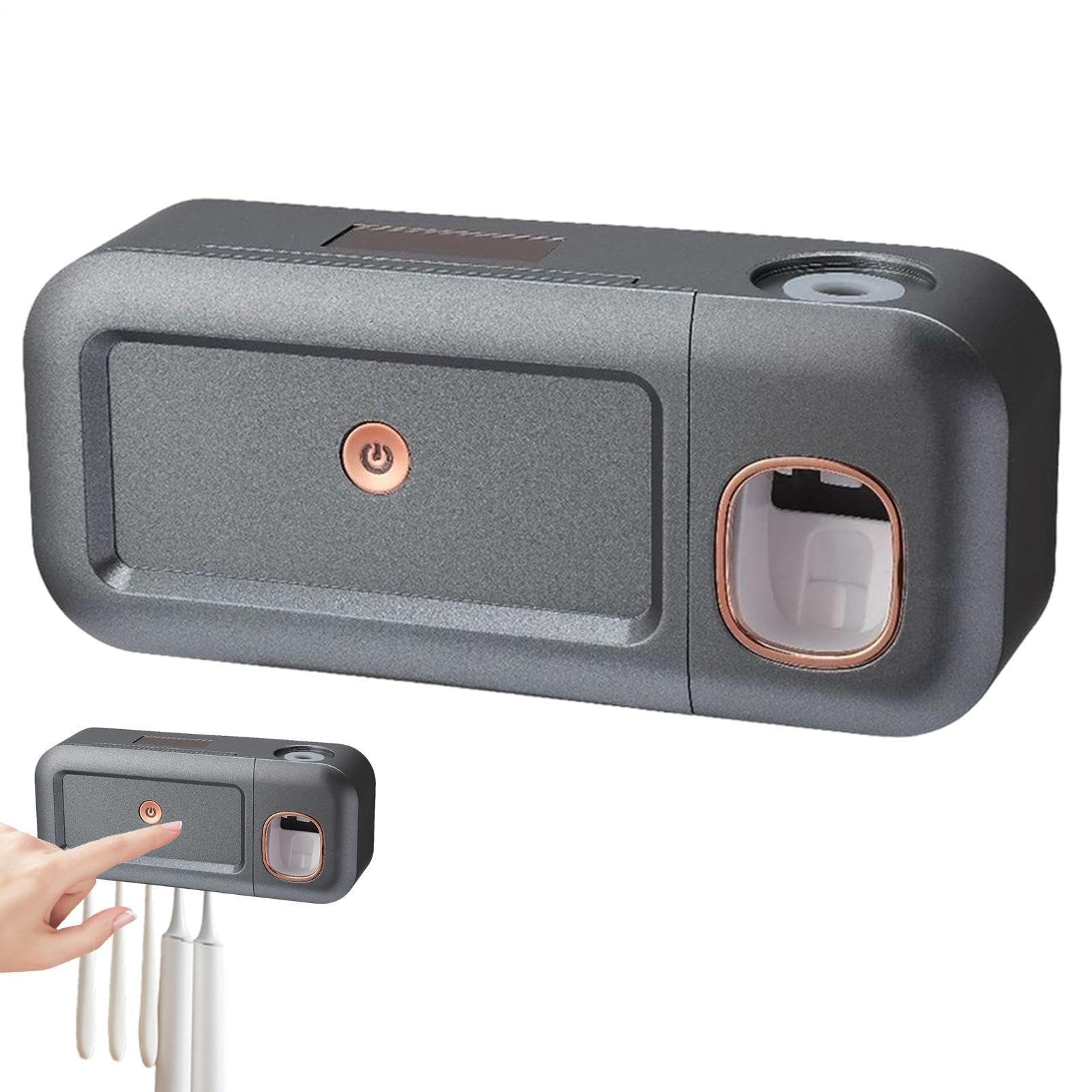 Portaspazzolino e detergente – Organizer magnetico da bagno senza trapano per un facile accesso e una conservazione ordinata, senza fori, ideale per uso familiare