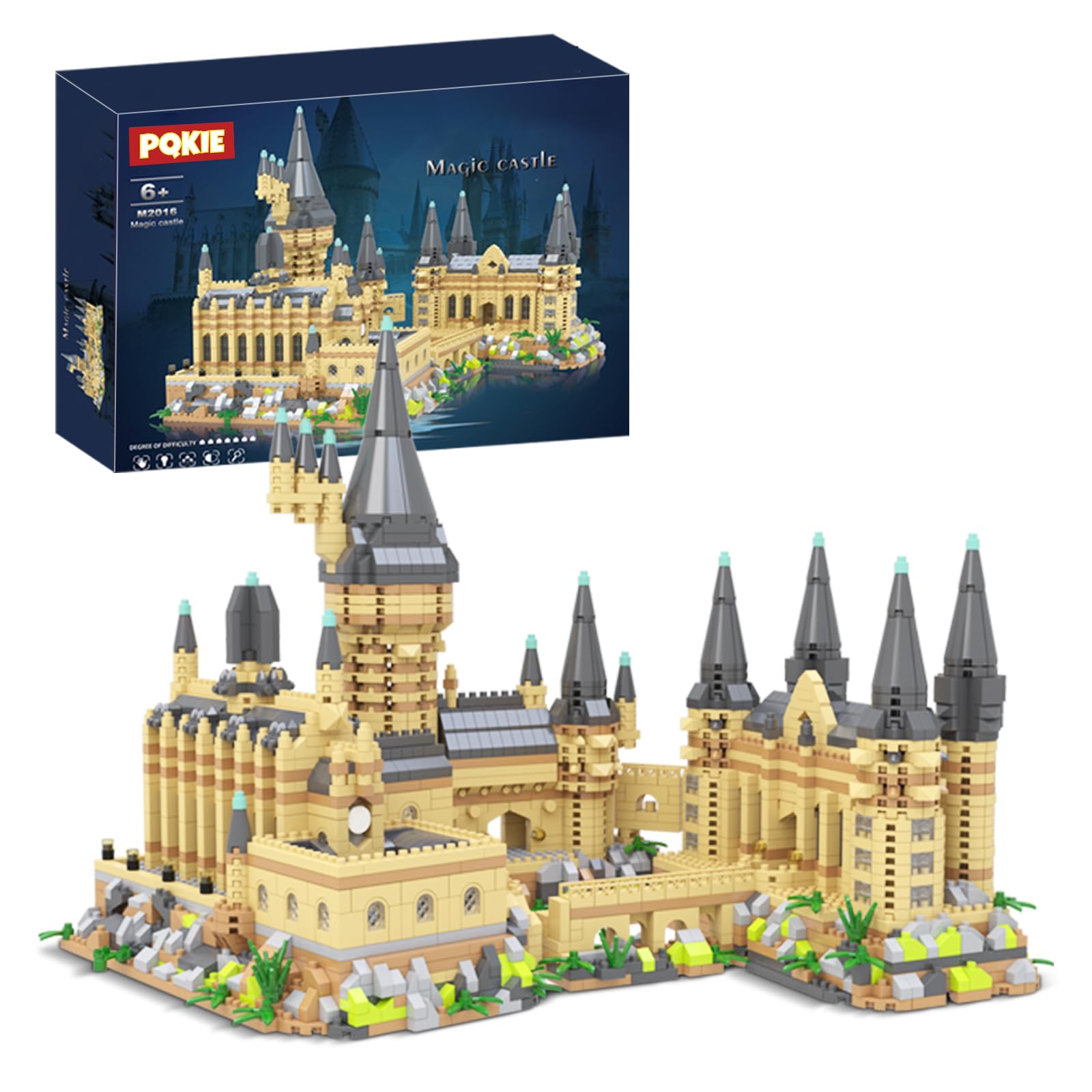 Photo 1 of ***MISSING PARTS***
PQKIE Magic Castle Micro Mini Building Set, 2929 Pcs Magic House Model Building Toys, STEM Creative Magic World Office and Home Decor Bricks Kits, Christmas Birthday Gift for Adults Teens Kids 14+