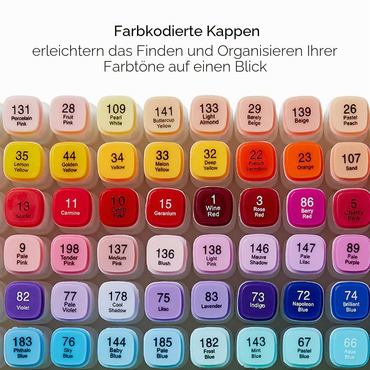 KINGART PRO Doppelendige Kunstmarker mit Alkoholtinte, 120 Farben, feine Spitze und Keilspitzen, permanent mit hervorragender Mischbarkeit, inklusive Kunststoffetui, 120 Stück